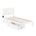 thumbnail image 4 of Oxford Twin Extra Long Bed with USB Turbo Charger and 2 Extra Long Drawers in White, 4 of 6
