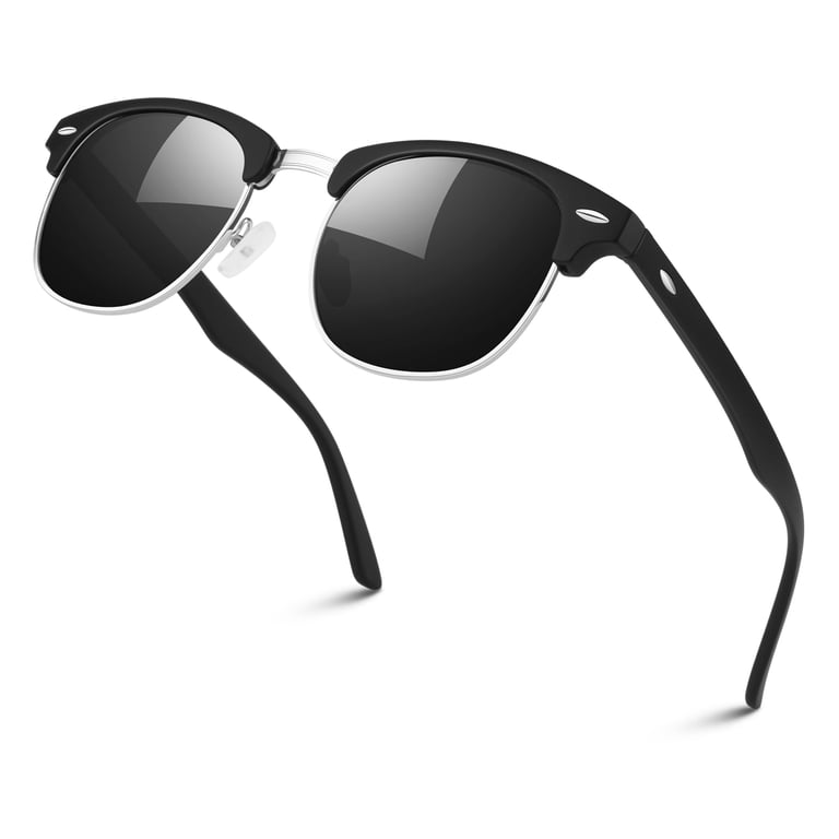 Linvo Polarized Semi-Rimless Sunglasses, UV400 Protection photo 1