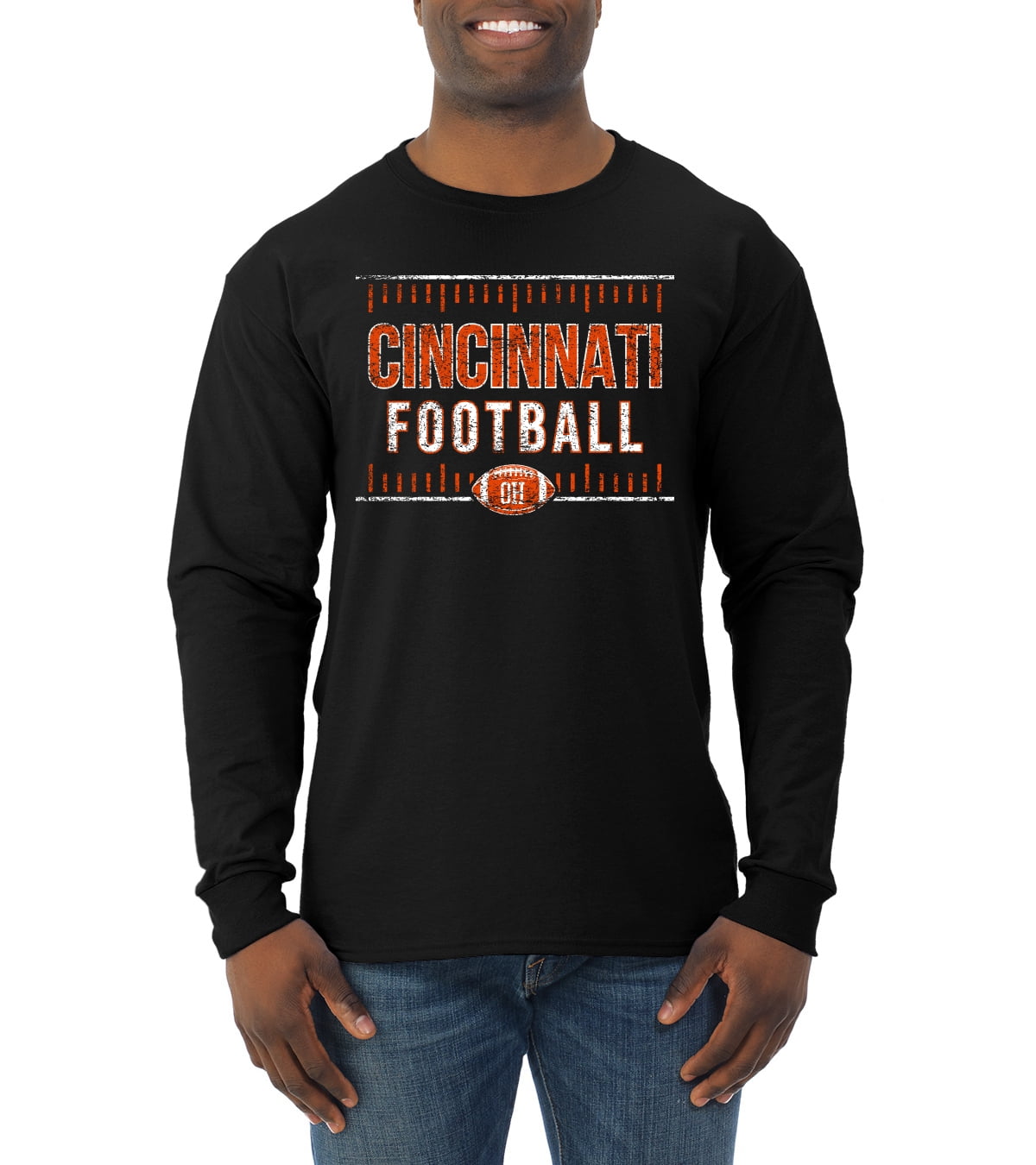 GC x NFL Cincinnati Bengals Always Ready Boyfriend Fit Long Sleeve Tee L / White