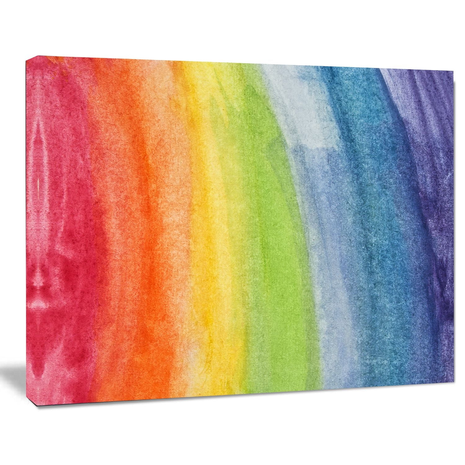 Impression sur toile « Flowing Rainbow Colors » Design Art