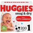 thumbnail image 1 of HUGGIES Snug & Dry Diapers, Mega Colossal Pack, Sizes: 1-8, 1 of 9
