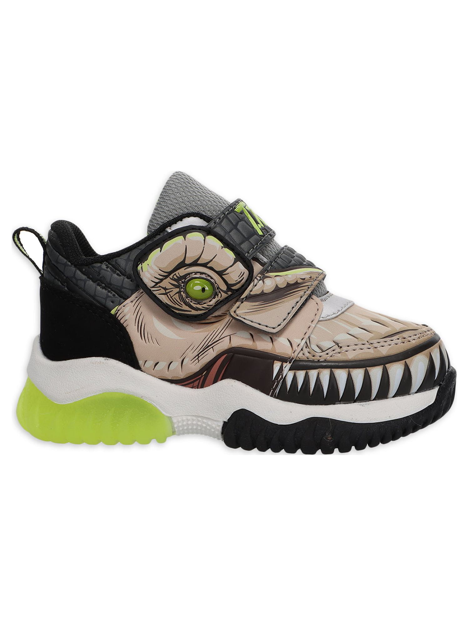 Jurassic World Toddler Boys License Light Up Athletic Sneaker, Sizes 8-13