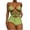 Green, variant on Sngxgn Women's High Waisted Bikini Sets Two Piece Swimsuits High Cut Bathing Suits(Green,L)