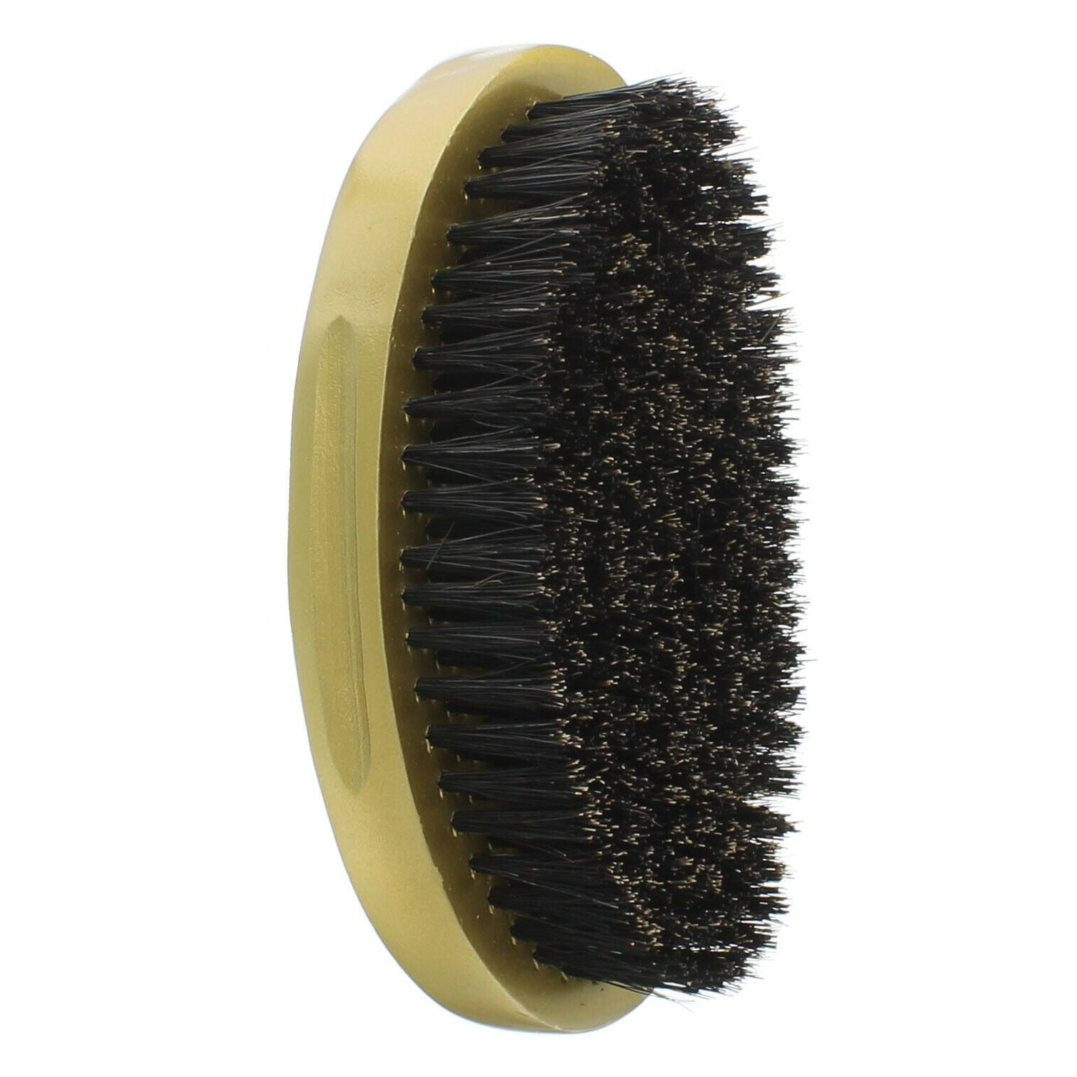 Curved SOFT Boar Bristles Wave Military Palm Brush Wooden Handle