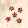 thumbnail image 3 of EeaseMX 100 botones de madera con forma de copo de nieve navideño, para manualidades de scrapbooking, 18 mm., 3 of 7