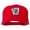 Red, variant on Gaming Pinochle Embroidered Mesh Cap - Red OSFM