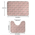 thumbnail image 3 of Yiaed French Bulldog 1 Print Bathroom Mat Set 2 Pieces Mat Anti-Skid Pad Ultra Soft and Absorbent Bathroom Bath Mat Contour Bath Rugs for Toilet Base, 3 of 6