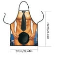 thumbnail image 3 of Funny Apron under $5! CQCYD Muscular Man Kitchen Apron, Funny Novelty Apron for Valentine's Day Gift, Reusable and Washable polyester Apron, Costume Party apparel, 3 of 6