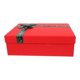 thumbnail image 1 of Christmas Gift Wrapping Box for Storage Use with Ribbon Red Paper Paperboard, 1 of 5