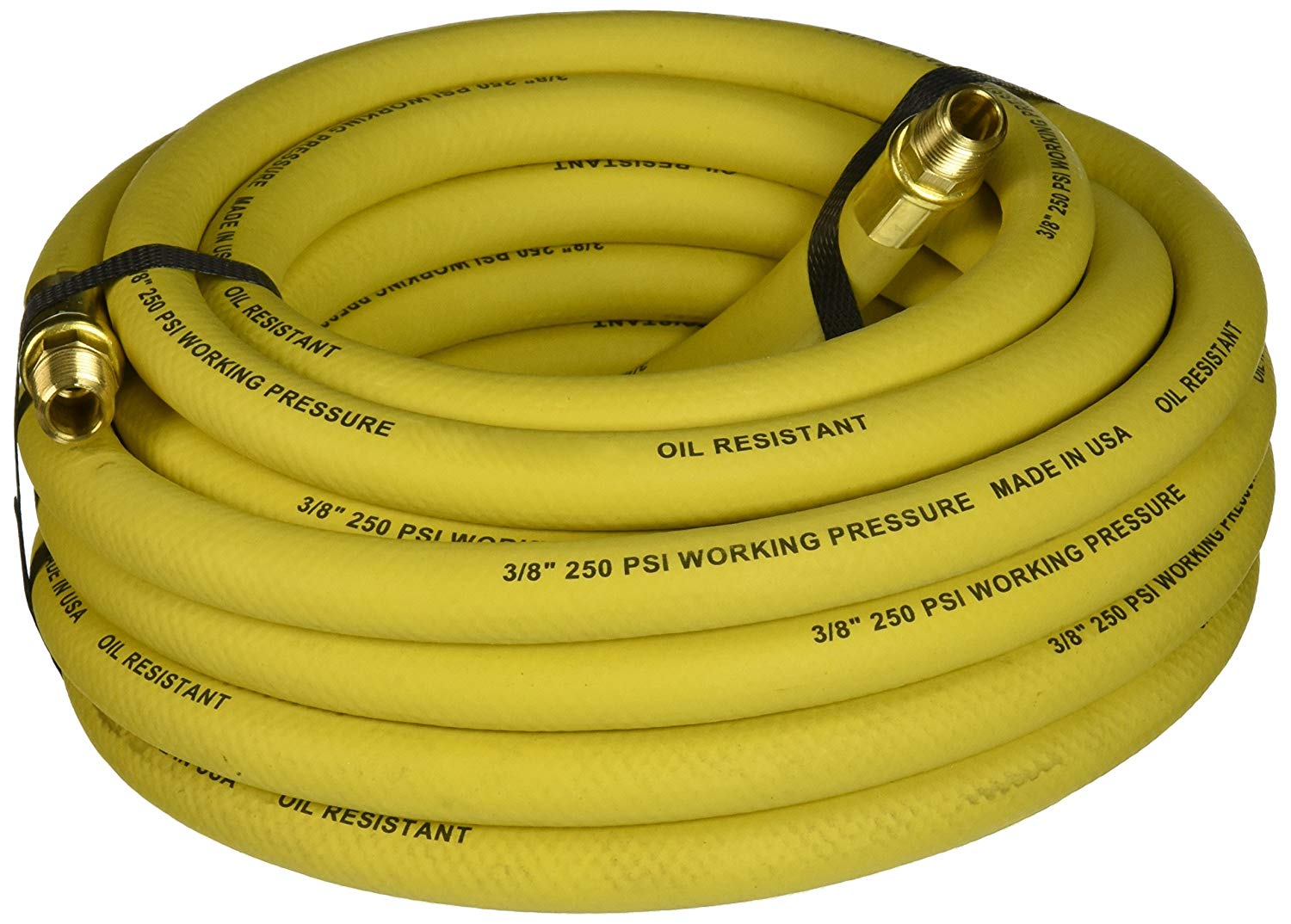25' x 3/8" GoodYear Rubber Air Hose, Yellow