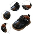 thumbnail image 5 of Dakaela Infant Baby Boys Girls Dress Shoes 12-18 Months Lace up School Uniform Oxfords 2T 3T Leather Wedding Loafers Toddler Walking Crib Shoes Black Size 8, 5 of 6