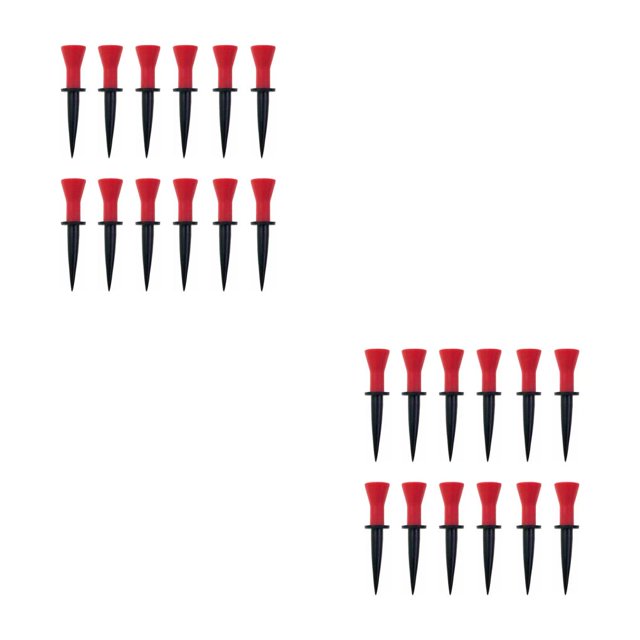Sonducket Paquete de 12 soportes de plástico para pelotas de golf para práctica en interiores y exteriores para principiantes Rojo 58 mm 2piezas Sonducket CBP471205