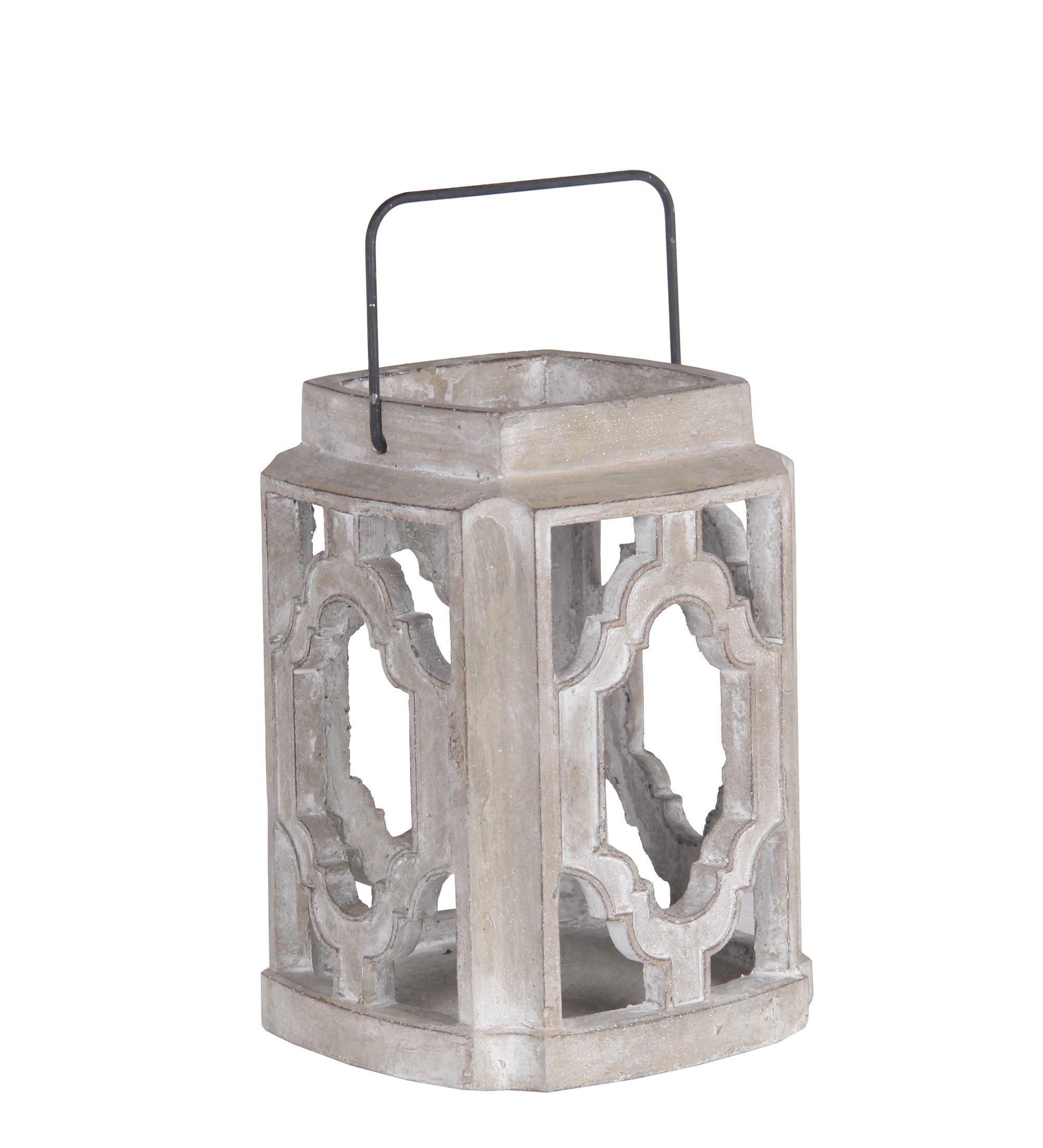 Privilege Large Ceramic Decorative Square Lantern 34469