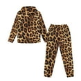 thumbnail image 5 of Uorisanigo Girls Boys Sweatsuit Set Oversized Leopard Print Pullover Hoodies and Athletic Cargo Jogger Sweatpants, Kids Long Sleeve Sweatshirt and Pants Outfits Pack of 2, 5 of 7