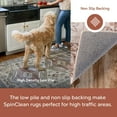 thumbnail image 2 of nuLOOM Tracie SpinClean Machine Washable Floral Medallion Area Rug, 3' x 5', Tracie Peach, 2 of 9