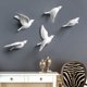 thumbnail image 5 of Adhesivo de pared de pájaro tridimensional, decoración creativa de la pared del fondo del porche de la sala de estar, decoración de la pared colgante, forma tridimensional simple blanca(C), 5 of 5