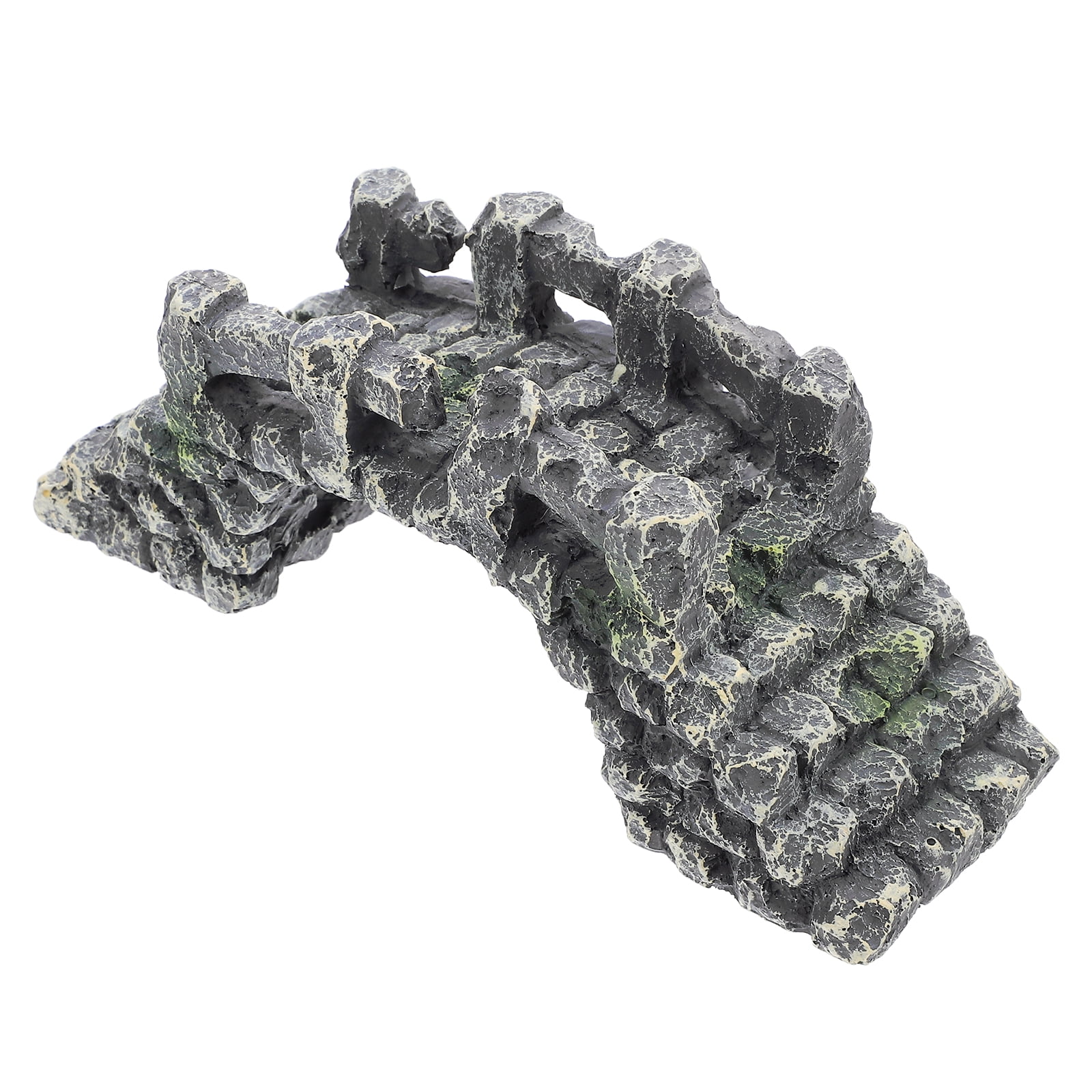 Milisten Miniature Resin Bridge Model For Fish Tank And Aquarium Decor Fish Tank Simulation Bridge Decor Aquarium Fish Tank Diy Landscape Bridge Decoration