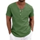 thumbnail image 1 of Eres Más Que una Camisa de Puntuación de Prueba Casual de Color Sólido con Cuello en V de los Hombres, Blusa de Manga Corta de Bolsillo de Botón para Uso Diario, 1 of 5