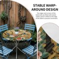 thumbnail image 2 of Vintage Spring Floral Round Tablecloth for 45-54 Inch Tables, Fitted Table Cover with Elastic Edge, Retro Birds Flowers Waterproof Outdoor Table Cloth Protector for Patio Garden Dinner Picnic, 2 of 9