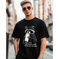 thumbnail image 3 of T-Shirts for Men, Grey Raccoon Crew Neck Cotton T-Shirt Men's Short Sleeve Just A Dad, 3 of 8