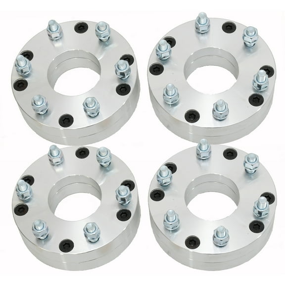 Hex Autoparts 4PCS 2" Convert 5x4.75 to 6x5.5 Wheel Spacers Adapter 12x1.5 Thread Pitch