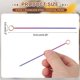 thumbnail image 2 of Uxcell 8 Pcs Palillos de Cóctel de Acero Inoxidable, Palillos de Martini de 4.25" Reutilizables para Bebidas, Aceitunas, Aperitivos, Fruta Decorativa, Multicolor, 2 of 7