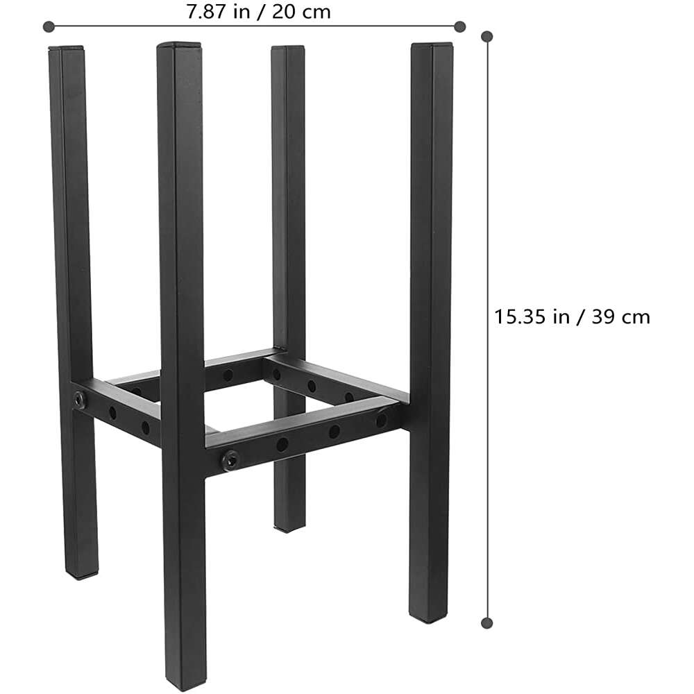 Crday Iron Plant Stand Cast Iron Potted Plant Holder Adjustable Metal Planter Rack Flower Pot