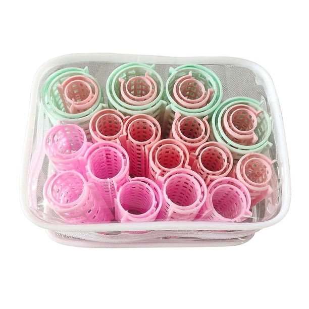 Juego de rulos sin calor para cabello largo, fáciles de usar, sin horquillas, 20 unidades.