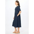 thumbnail image 3 of Woman Within Plus Size Short-Sleeve Button-Front Pocket Dress (Petite Available), 3 of 6