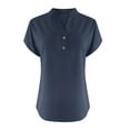 thumbnail image 4 of T-Shirts Femmes Lot Mode Décontractée Col en V Manches Courtes Haut T-Shirt - Hontri, 4 of 5