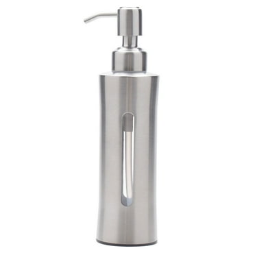 Moluckfu Bathroom Dispenser Stainless Steel 1Set 7.86x2.12x2.12In Round