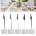 thumbnail image 1 of Table Number Holder, Portable Wooden Block White 10Pcs Table Card Holder  for Weddings Parties Meetings for Memos Reminders, 1 of 7