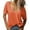 Orange, variant on Fgnfyis T Shirts for Women Women's Fashion V Neck Short Sleeve Top Solid Color Casual Loose Basic T Shirt Womens Tops Beige XL