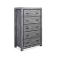 thumbnail image 2 of Grain Wood Furniture Montauk 5-Drawer Chest, Rustic Grey, 2 of 6