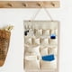 thumbnail image 5 of Organizador de Bolsas de Almacenamiento Colgantes | Bolsillos Multicapa de Tela para Puerta y Pared | Material de Lino y Algodón | Almacenamiento Colgante Que Ahorra Espacio para Dormitorios y Oficin, 5 of 6