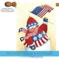 thumbnail image 3 of Toland Home Garden Star Spangled Snowman Patriotic Winter Flag Double Sided 28x40 Inch, 3 of 5
