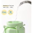 thumbnail image 3 of YSTIANN Bouteilles d'Eau Pliables 600ml - Portable Pliable Extensible Sans BPA - Étanche - Réutilisable pour Voyage, Camping, Randonnée, Cyclisme et Sports Extérieurs (Vert) WJ85-997, 3 of 6