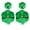 A-Green, variant on Flower Dangle Earrings Boho Layered Floral Petal Drop Earrings Statement Stud Earring for Women
