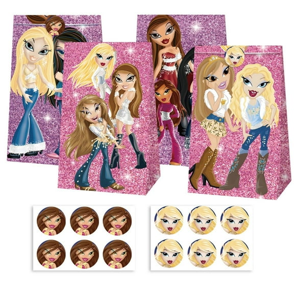 Bratz Candy Bags 12PCS Party Favor Gift Bags Birthday Party Decorations
