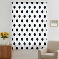 thumbnail image 3 of Wave Point Black Sheer Curtains 63 Inches Long, Modern Minimalist Geometric Light Filering Curtains, Breathable Simi Curtain Privacy Drapes for Living Room Bedroom Lightweight Window Treatment, 3 of 9