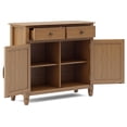 thumbnail image 2 of Connaught Armoire de Rangement d'Entrée Traditionnelle en Bois de 40 Pouces de Large, Brun Doré Pâle, 2 of 9