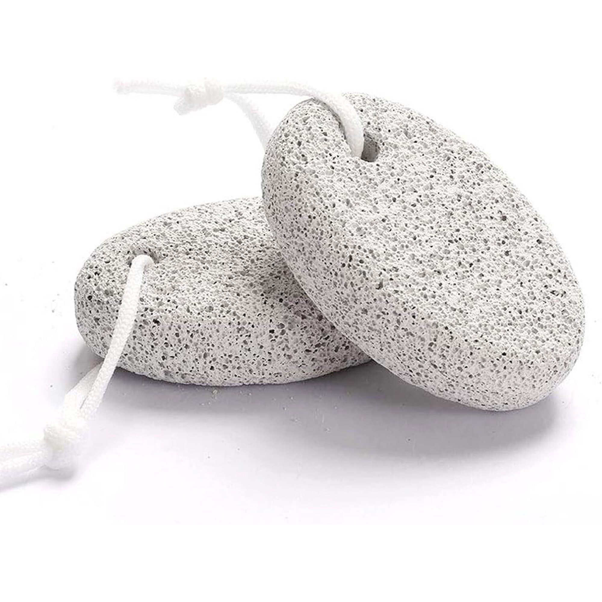 RUseeN Natural Foot Pumice Stone for Feet, 2 PCS Lava Pedicure Tools Hard Skin Callus Remover for Feet and Hands