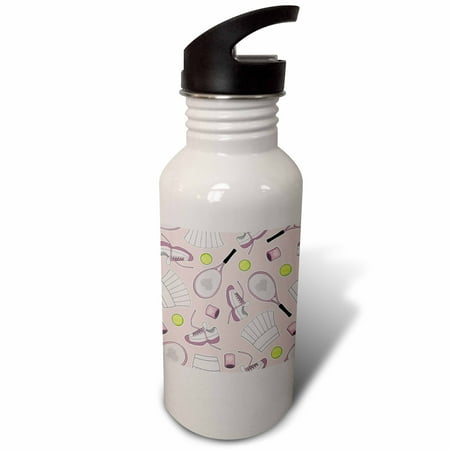 

Cute Tennis Pattern Pink 21 oz Sports Water Bottle wb-172135-1