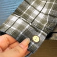 thumbnail image 7 of Maean Boys Button down Shirt Plaid Long Sleeve Tops Kids Casual Loose Fall Fashion Blouses Clothes, 7 of 7