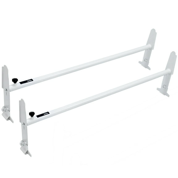 KFFKFF 2-Bar Van Roof Ladder Rack Alloy Adjustable 47.2"-78.7" for Full-Size Vans