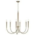 thumbnail image 5 of 6 Light Chandelier In Modern Style-30.75 Inches Tall And 33 Inches Wide-Aged Brass Finish    -Traditional Installation Capital Lighting 445961Ad, 5 of 10