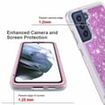 thumbnail image 4 of Samsung Galaxy S21 FE Case, [NOT FIT Samsung S20 FE] Military Grade 12 Feet Drop Proof Phone Cover with Glitter Spot Diamond -Pink, 4 of 4