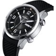 thumbnail image 2 of Reloj de buceo para hombre Reloj de pulsera mecánico automático con corona atornillada 20ATM Resistente al agua HV600 Dureza Cristal de zafiro Banda de silicona Super luminoso Relojes para hombre Negro, 2 of 5