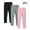 Pink, variant on SGFCWSX Girls Yoga Leggings Long Stretch Pants Kids High Waisted 3 Pack Solid Color Legging Pants Mint Green Size 3 Years
