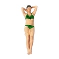 thumbnail image 2 of 1/64 figuras de niña personaje de resina muñeca gente playa traje de baño mujer miniatura para escritorio ornamento tren ferrocarril Dioramas diseño tendido, 2 of 8